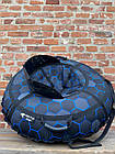 Тюбінг зі спинкою Соти 3D Сині 100 см, фото 5