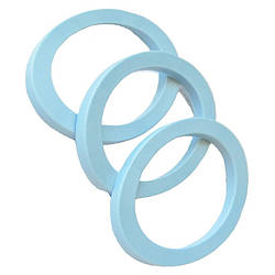 Прокладка ПВХ плоска під гофру 40 мм 44х34х3 мм упаковка 10 штук