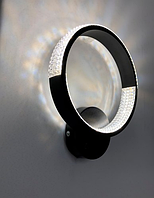 Світильник настінний світлодіодний, бра LUMINARIA AKRILIKA ROUND 17W 1R 3000-6500К 1615Лм ON/OFF BLACK/CLEAR