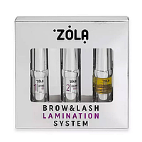 Набір складів ZOLA Brow&Lash Lamination System - для ламінування брів та вій