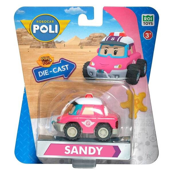 Robocar POLI Машинка колекційна металева Робокар Сенді DIE CAST, фото 1