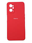Силікон "Оригінал Велюр" Oppo A76 Red