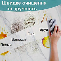 Губка універсальна Magic Duster Gray для прибирання пилу, миття та очищення поверхонь 11.5х5.5х4.5см, фото 5