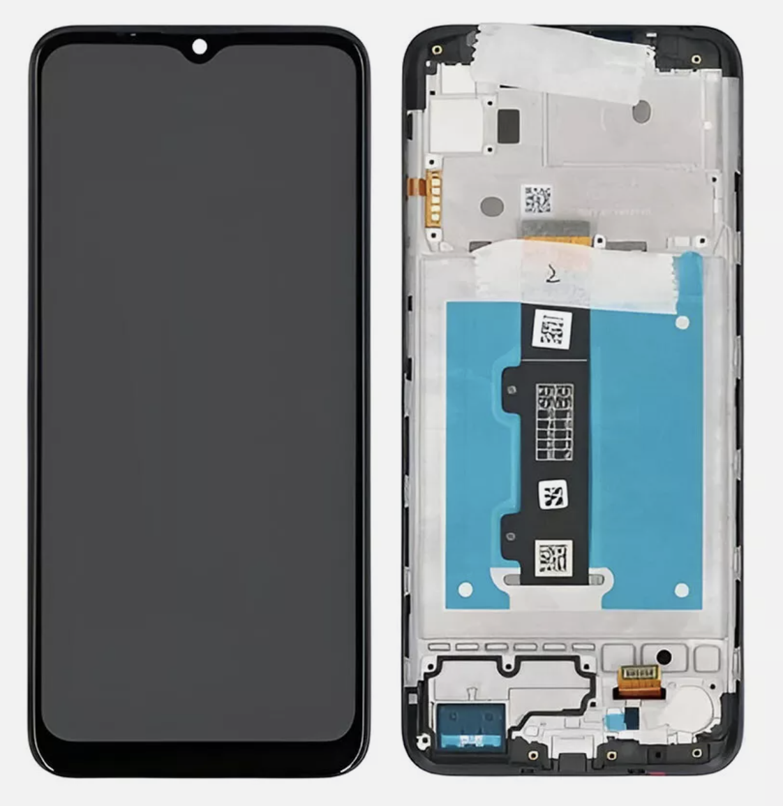 Дисплей (екран) для Motorola XT2155 Moto E20 + тачскрин, чорний, з передньою панеллю