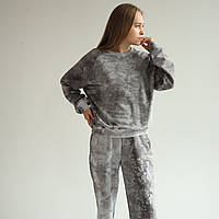 Спортивний костюм жіночий трьохнитка петля сірий S(р) Арт.970-2 grey (S) (Україна)