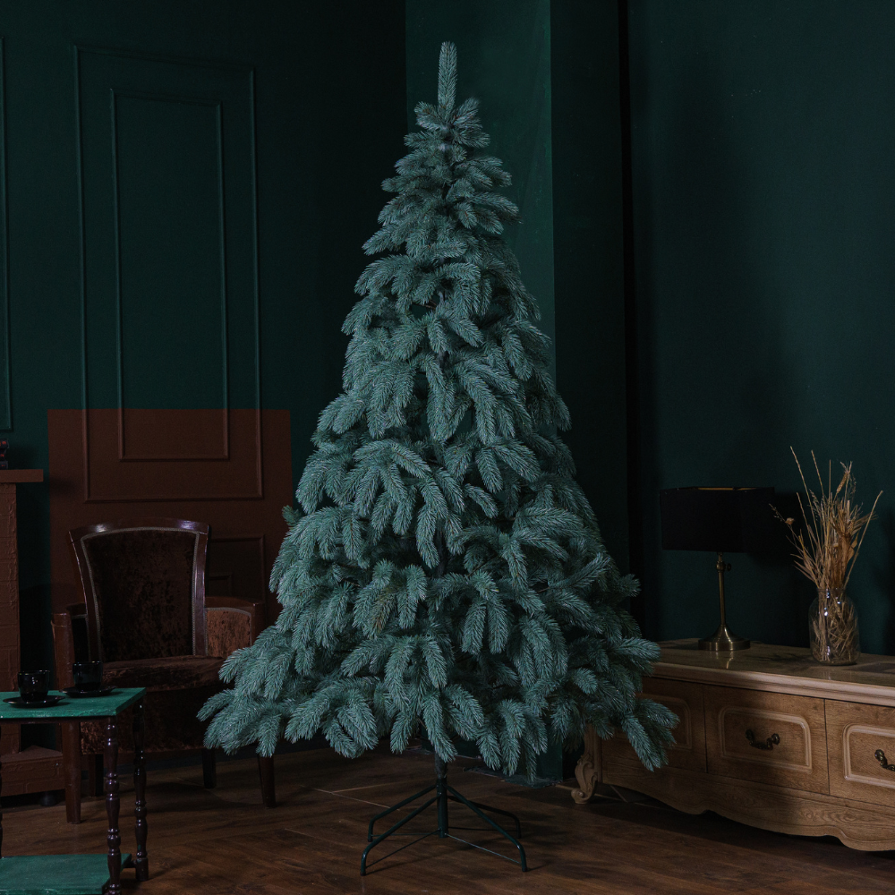 Штучна ялинка Буковельска (лита) Блакитна 1.5м