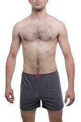 Чоловічі труси шорти облягаючі сімейні бавовна Atlet МО maxi 000009 сірі (розміри: 62,64,66)