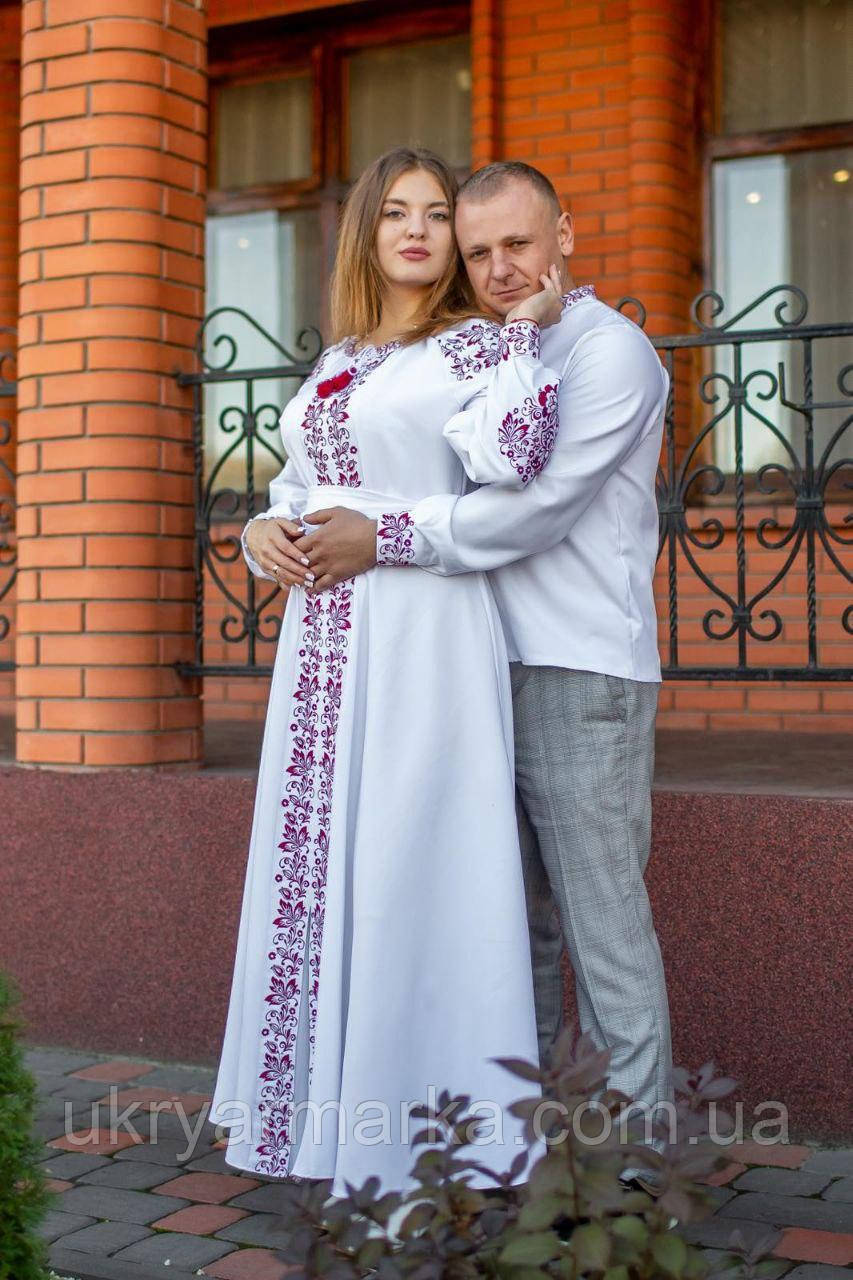 Вишита жіноча сукня і чоловіча сорочка " Ніжний шепіт"