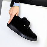 Повсякденні теплі замшеві стьобані легкі чорні автоледі, фото 9