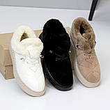 Повсякденні теплі замшеві стьобані легкі чорні автоледі, фото 10