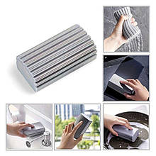 Губка універсальна Magic Duster Gray для прибирання пилу, миття та очищення поверхонь 11.5х5.5х4.5см