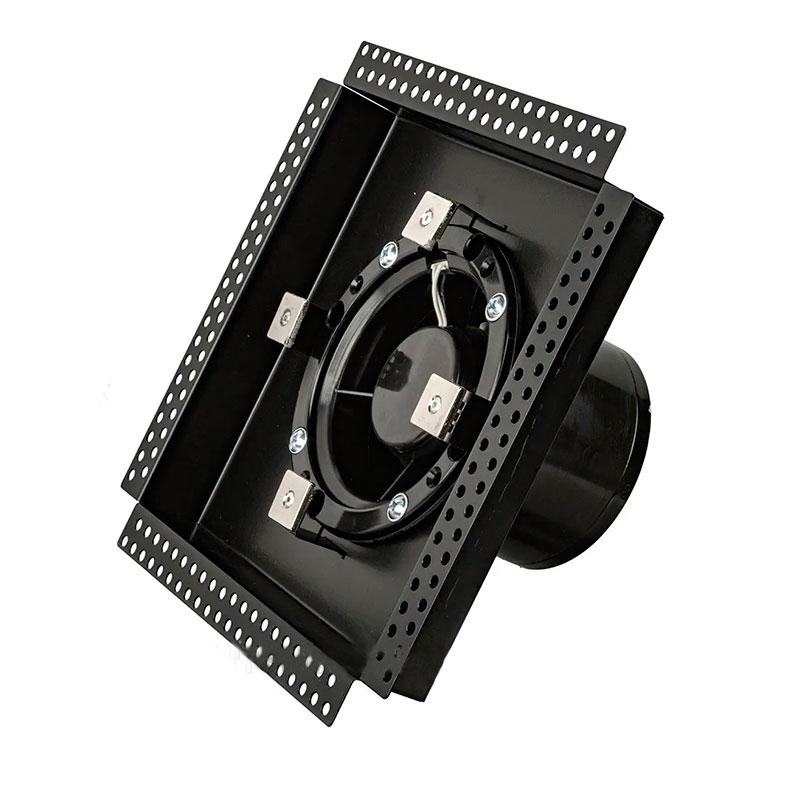 Витяжний вентилятор Sava MP-100 НТ прихованого монтажу з датчиком вологості та таймером чорний, фото 1