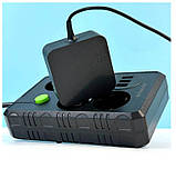 Подовжувач UA Power F15U на 4 розетки, 3USB, 4 м, чорний, фото 3