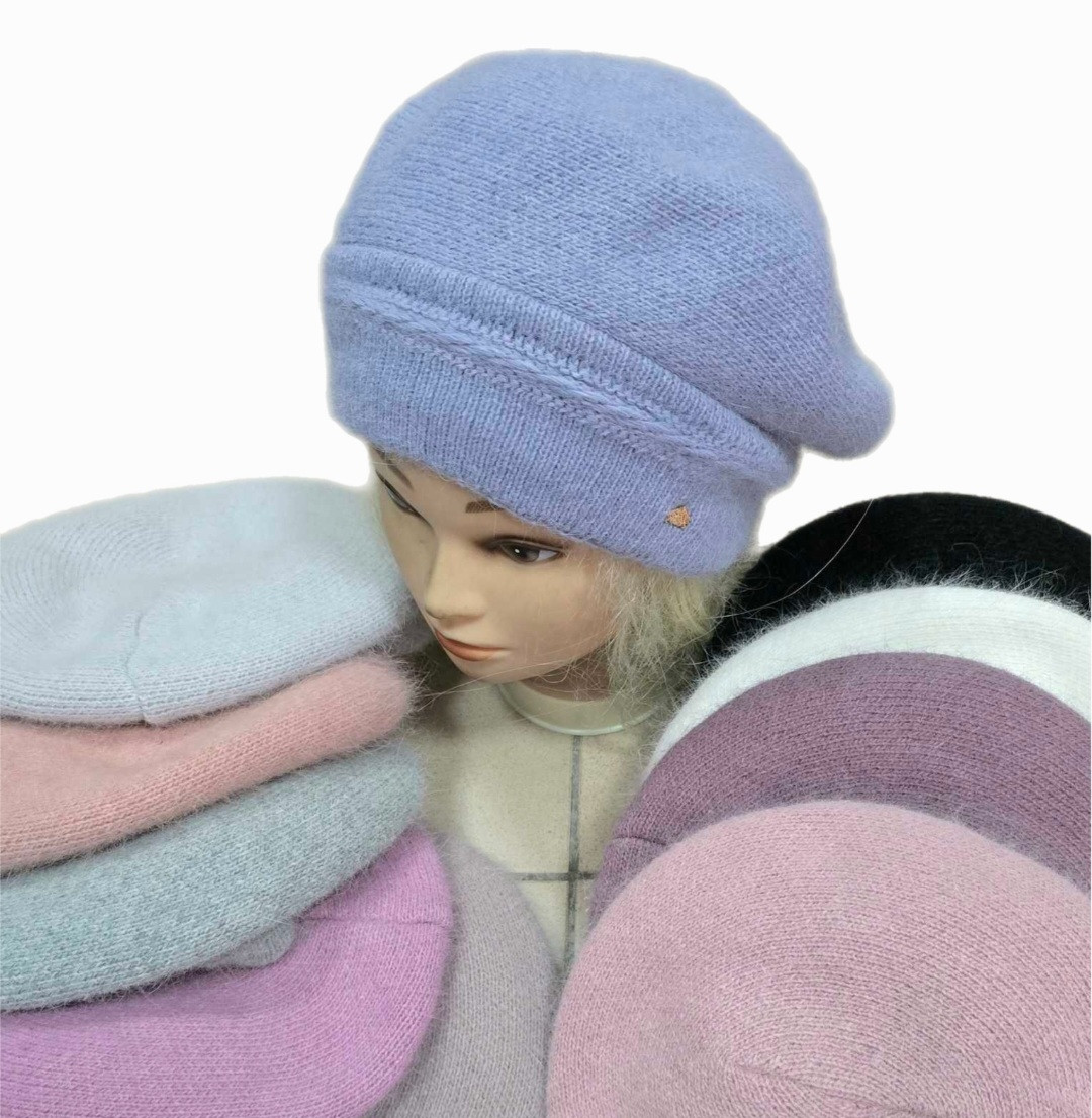 Оптом Берет женский зима на флісі АНГОРА р 56-58