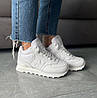 New Balance 574 high White Winter Fur жіночі зимові кросівки білі Нью Баланс 574 високі шкіра хутро, фото 10
