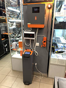 Комплект PowMr 48v 6.2kW POW-HVM6.2M-48V + Lifepo4 VRTX 51,2v 173ah 16s CATL (9 кВт) у корпусі з бмс та екраном