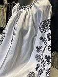 Вишиванка жіноча  натуральний білий льон " МЕРЕЖКА" в наявності розмір 36, фото 4