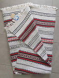 Доріжка* гуцульська шерстяна домоткана ручної роботи виткана шерстяними нитками на верстаті 143*67 см, фото 2