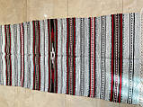 Доріжка* гуцульська шерстяна домоткана ручної роботи виткана шерстяними нитками на верстаті 143*67 см, фото 3