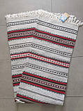 Доріжка* гуцульська шерстяна домоткана ручної роботи виткана шерстяними нитками на верстаті 143*67 см, фото 6