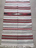 Доріжка* гуцульська шерстяна домоткана ручної роботи виткана шерстяними нитками на верстаті 143*67 см, фото 7