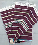 Доріжка гуцульська шерстяна домоткана ручної роботи виткана шерстяними нитками на верстаті 123*68 см, фото 3