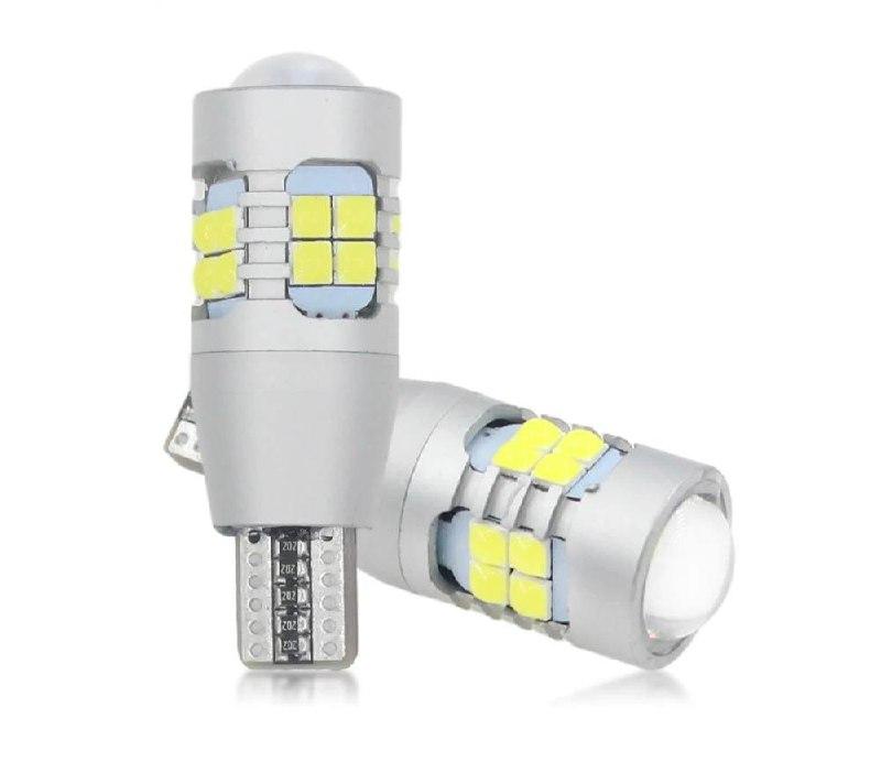 Led лампа W16W T15 12v із лінзою для заднього ходу з обманкою (CANBUS)