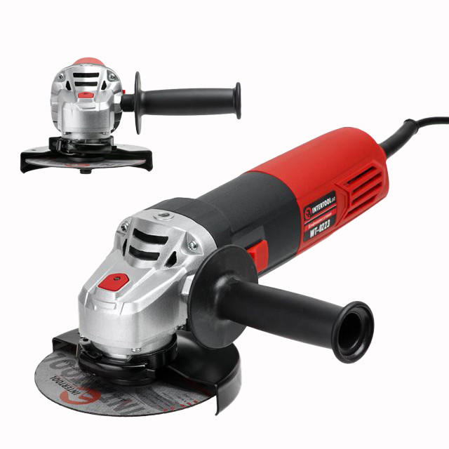 Шліфмашина кутова 1100 Вт, діаметр круга 125 мм, регулювання обертів 3000-12000 об/хв INTERTOOL WT-0223, фото 1