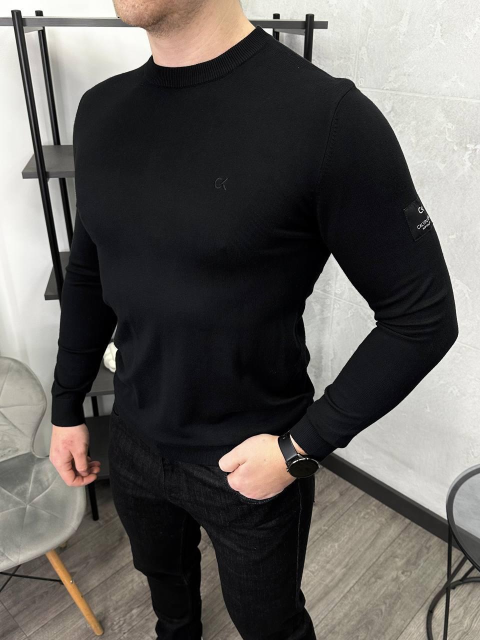 Чоловіча кофта світшот Calvin Klein H4834 чорна