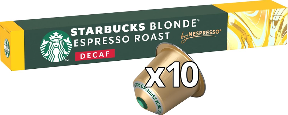 Кава в капсулах Nespresso Starbucks Blonde DECAF тубус 10 капсул — БЕЗ КОФЕЇНУ
