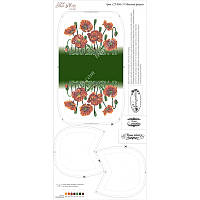 Схема для вишивання бісером Tela Artis Макова феєрія, фон білий СТ-004 (1)