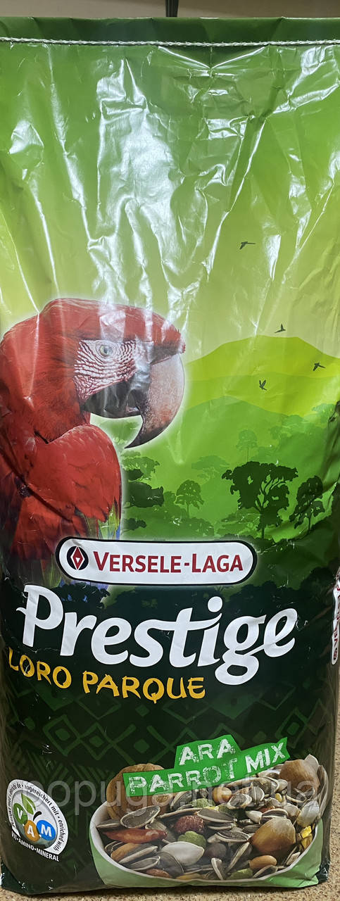 Корм для великих папуг Versele-Laga Prestige Premium Loro Parque Ara Parrot Mix, фото 1
