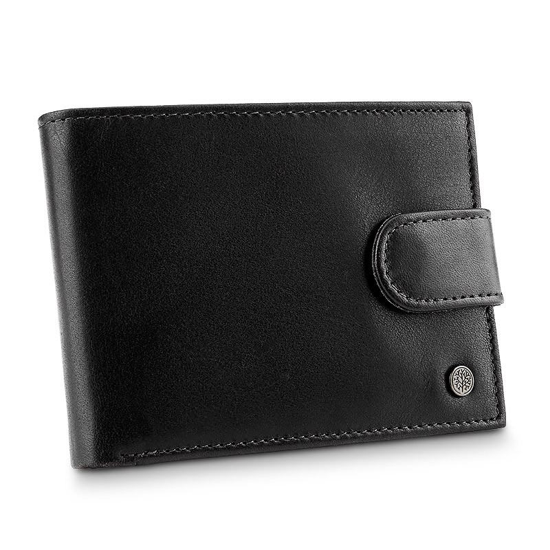 Чоловічий шкіряний гаманець Betlewski з RFID 12 х 9 х 3 (BPM-VTCG-60) - чорний, фото 1