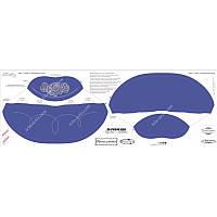 Схема для вышивания бисером Tela Artis Винтажные розы, цвет синий СТ-003 (3)