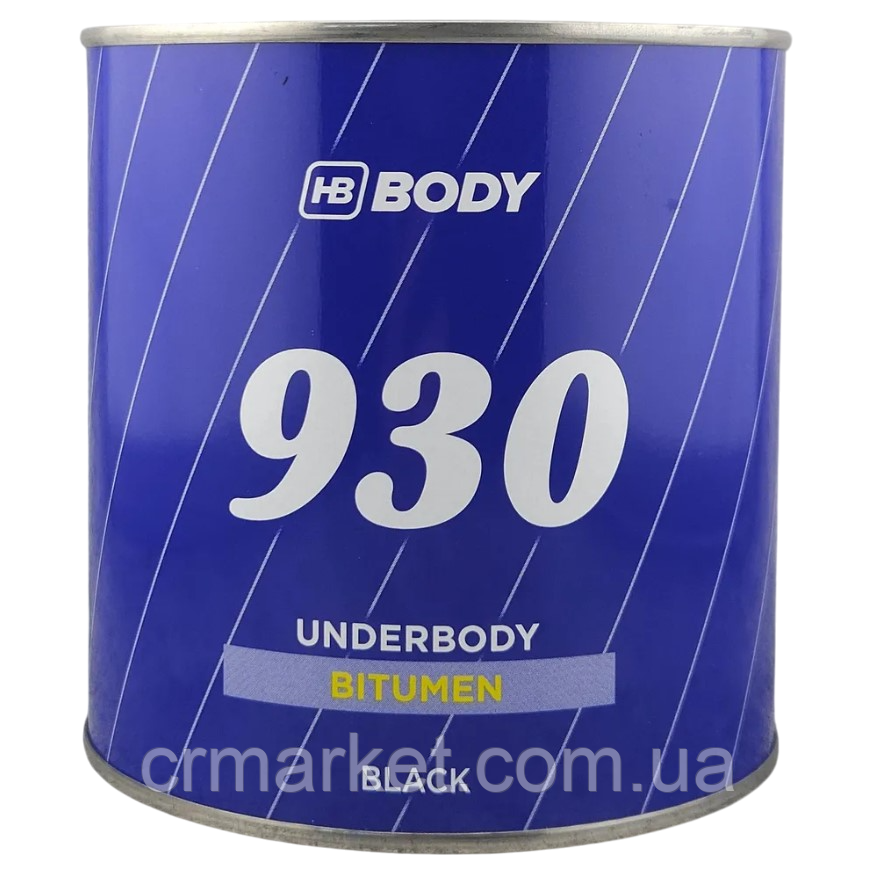 Засіб для захисту автомобільних шасі - антикор BODY 930 чорний 2.5 кг, фото 1