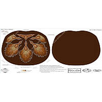 Схема для вишивання бісером Tela Artis Пір'ячко, колір коричневий СТ-002 (2)