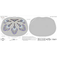 Схема для вишивання бісером Tela Artis Пір'ячко, колір сірий СТ-002 (3)