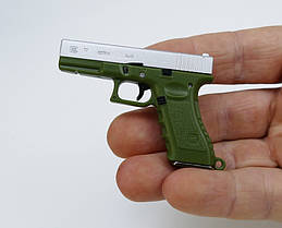 Сувенірний Пістолет Glock 17 Міні Пістолет колір Зелений (01097)