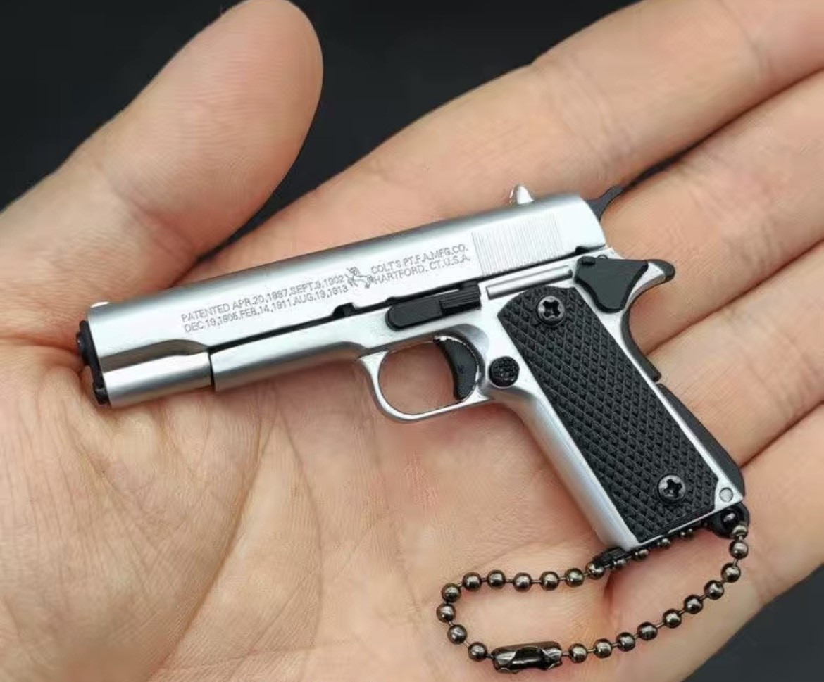 Сувенірний Пістолет Silver Eagle Desert Міні Пістолет M1911 Срібло (00876)
