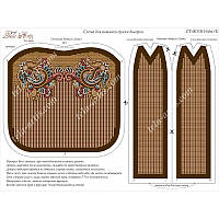 Схема для вишивання бісером Tela Artis Інді, колір коричневий СТ-001 (3)