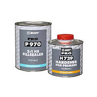 Грунт тонований акриловий BODY 970 FILLSEALER 1л + затв. H729 0,5л, прозорий