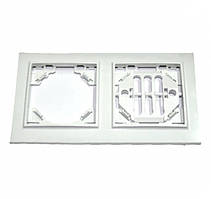 Рамка 2-я Milana GISelt, біла G8200