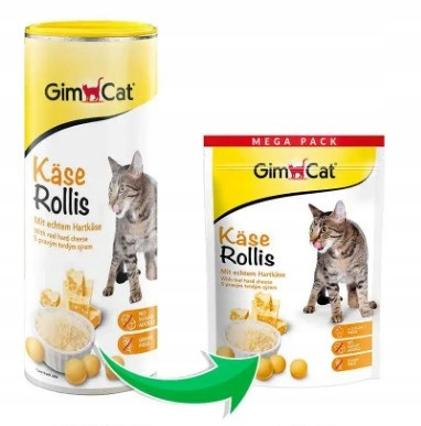 Gimcat Kase-Rollis Cheezies Смачні кульки з сиром 425 г