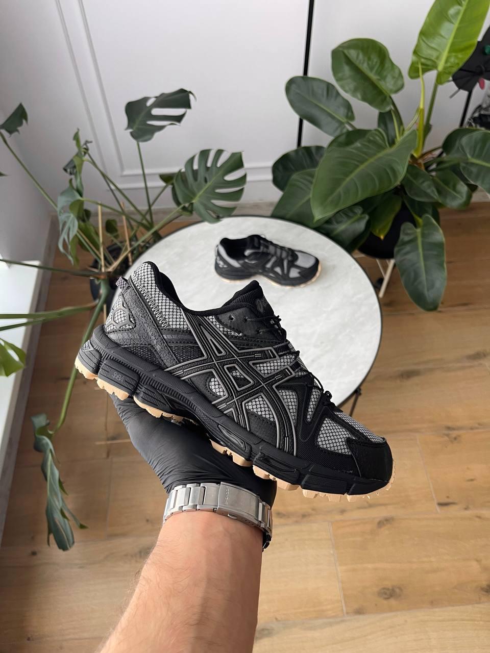 Кросівки чоловічі чорні зимові Asics Gel-Kahana 8 Gore-Tex Black Grey WInter Termo (19092), фото 1