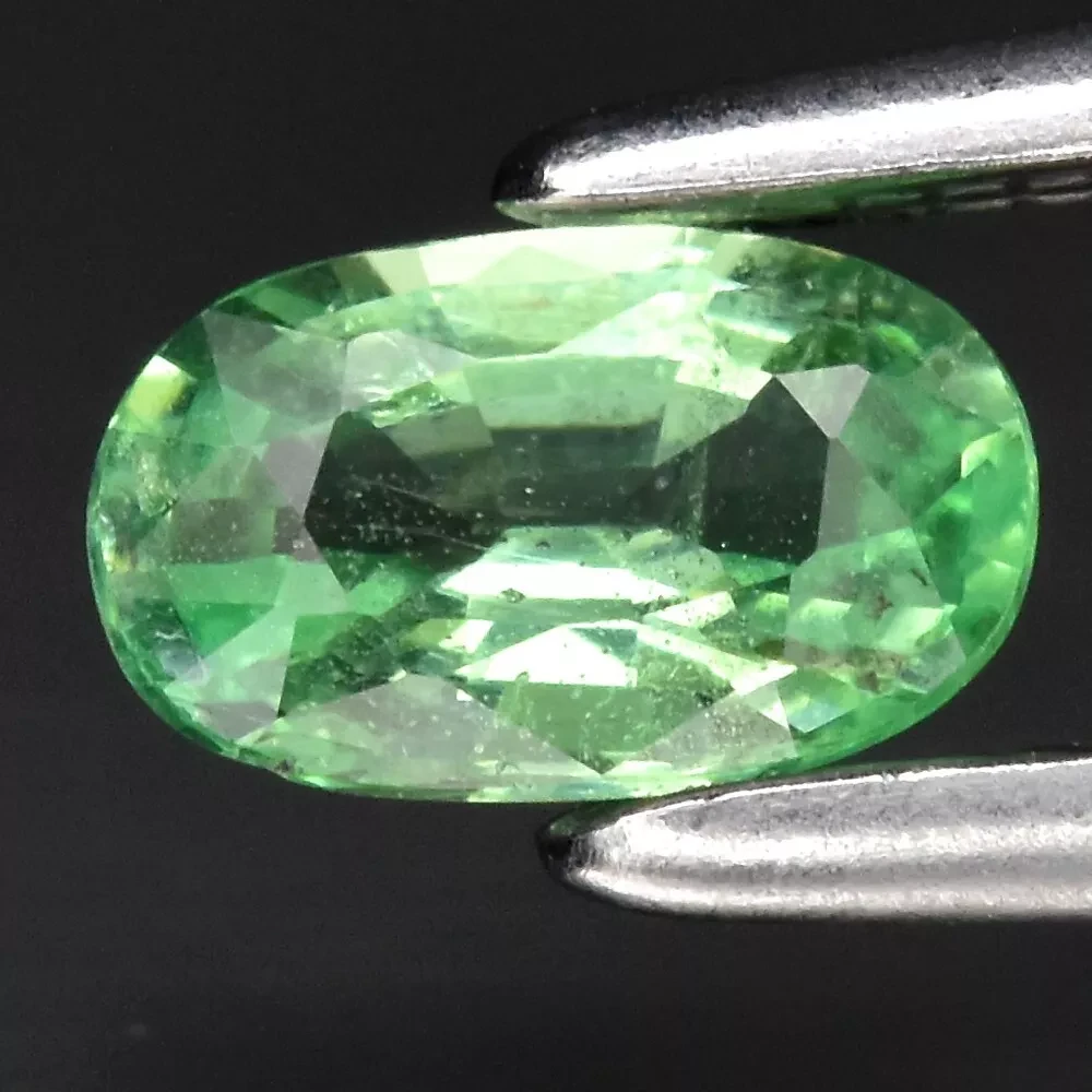 0.35 карат. Природний цаворить гранат овал