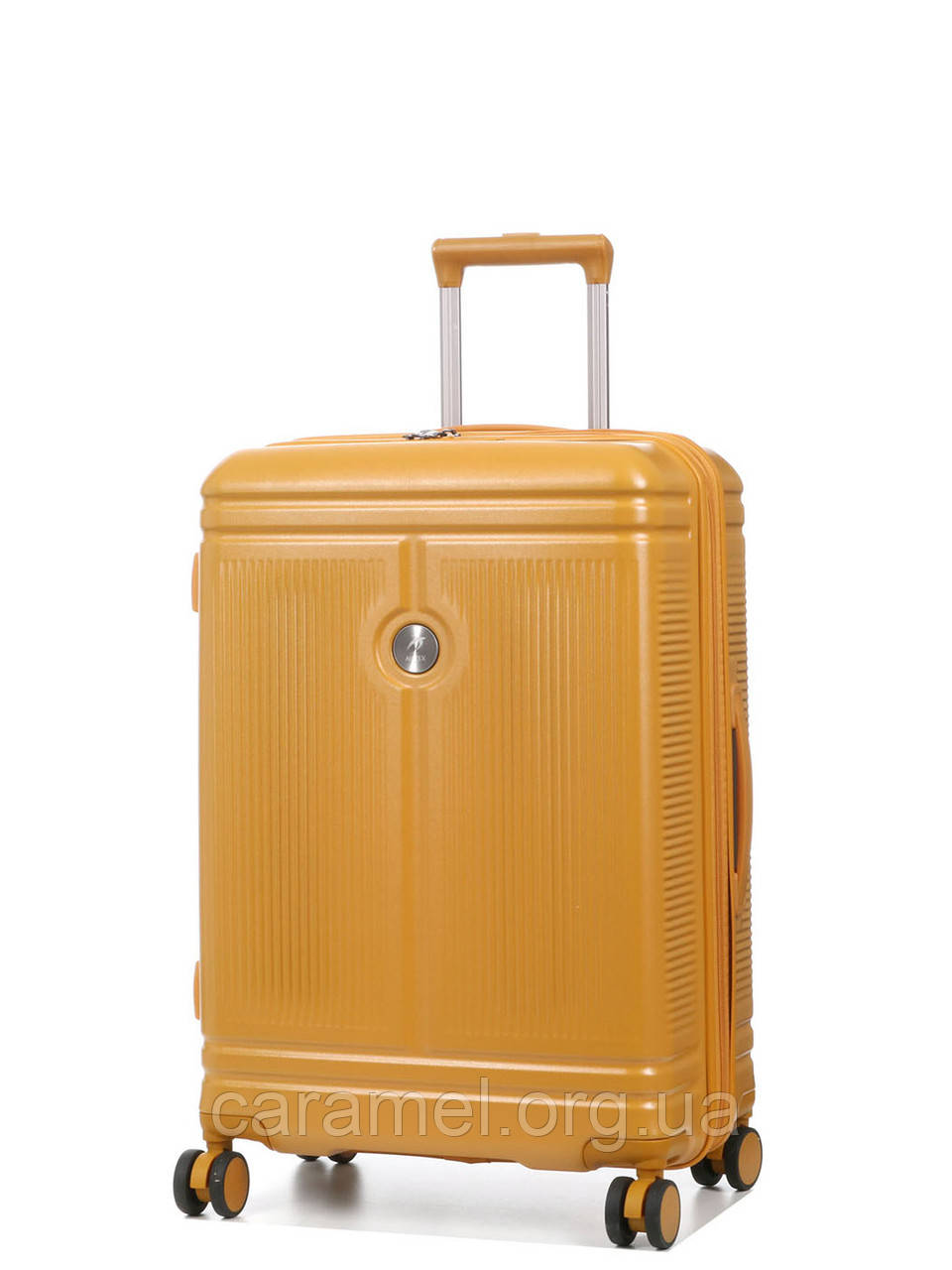 Валіза середня М полікарбонат жовта 65х44х25+5см/82л/3.65кг/Airtex 649
