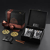 Набір для віскі 2 склянки Crack