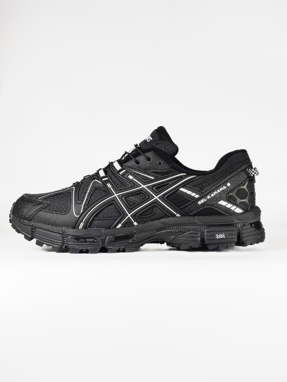 Кросівки чоловічі чорні зимові Asics Gel-Kahana 8 Black White Gore-Tex Cordura Winter Termo (14462), фото 1