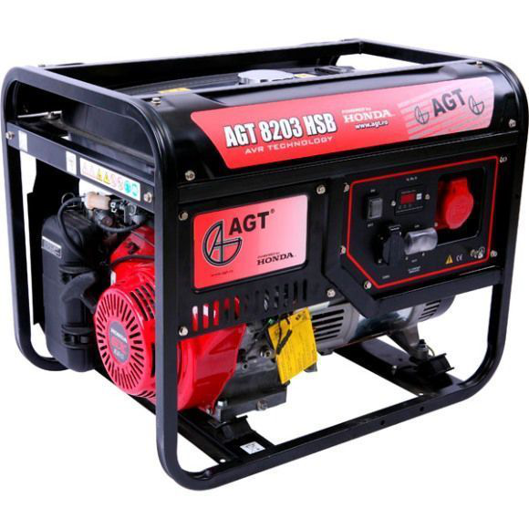 Трифазний бензиновий генератор AGT 8203 HSB TTL (6,5 кВт), фото 1