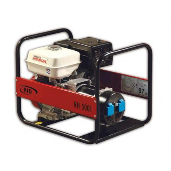 Однофазний бензиновий генератор RID RH 5001 E (4.3 кВт), фото 1